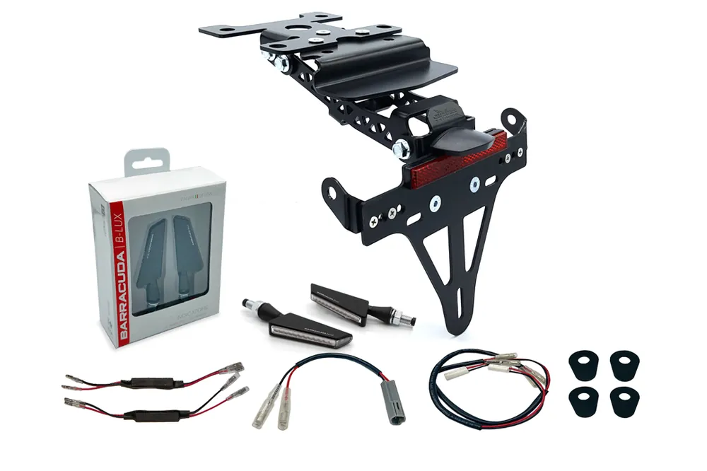 Quantité Limitée alpha Technik Kennzeichenhalter-Blinker-Kit SQ-LED (vorne + hinten) für Yamaha Tenere 700 ab Modellj