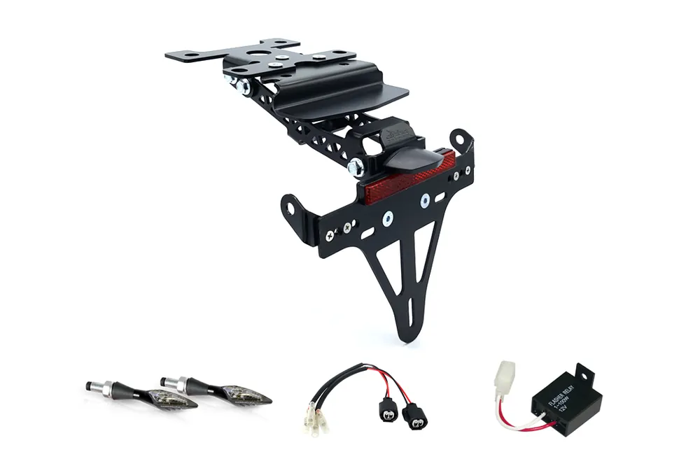 alpha Technik Kennzeichenhalter-Blinker-Kit X-LED für Kawasaki Z H2 ab Modelljahr 2020- (Hinten) Offre Du Jour