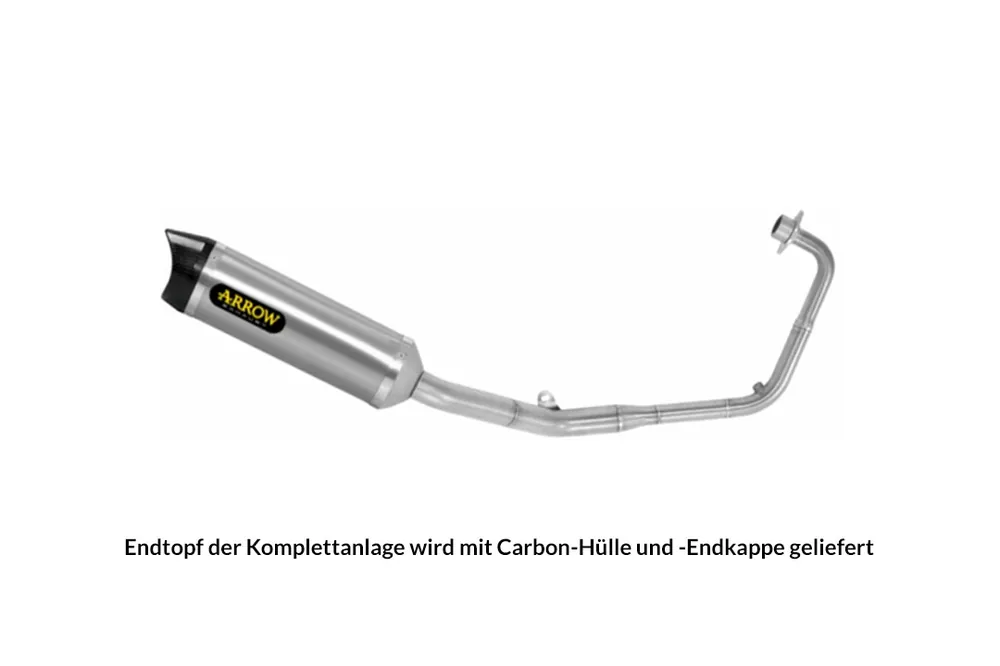 Certifié ARROW THUNDER Carbon Auspuffanlage für Honda CB125R ab Modelljahr 2021-