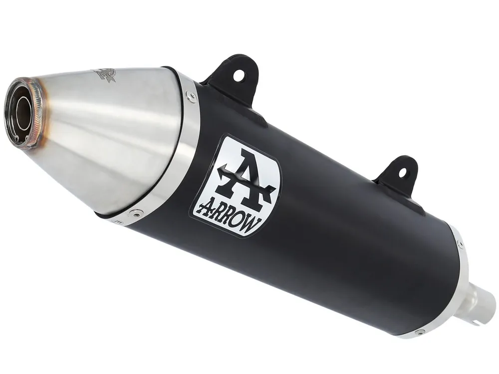ARROW Auspuff THUNDER Dark Aluminium für UM DSR125EX / Aprilia RX/SX 125 / Malaguti XSM/XTM 125 Pas Cher
