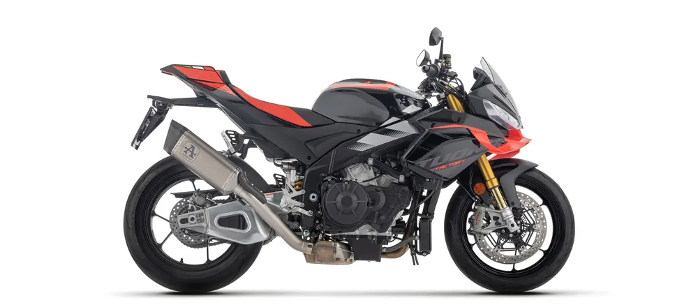 Commande En Gros ARROW Racing-Auspuff PISTA mit Edelstahl Zwischenrohr für Aprilia RSV4 1100 Factory 2021- , Tuono V4