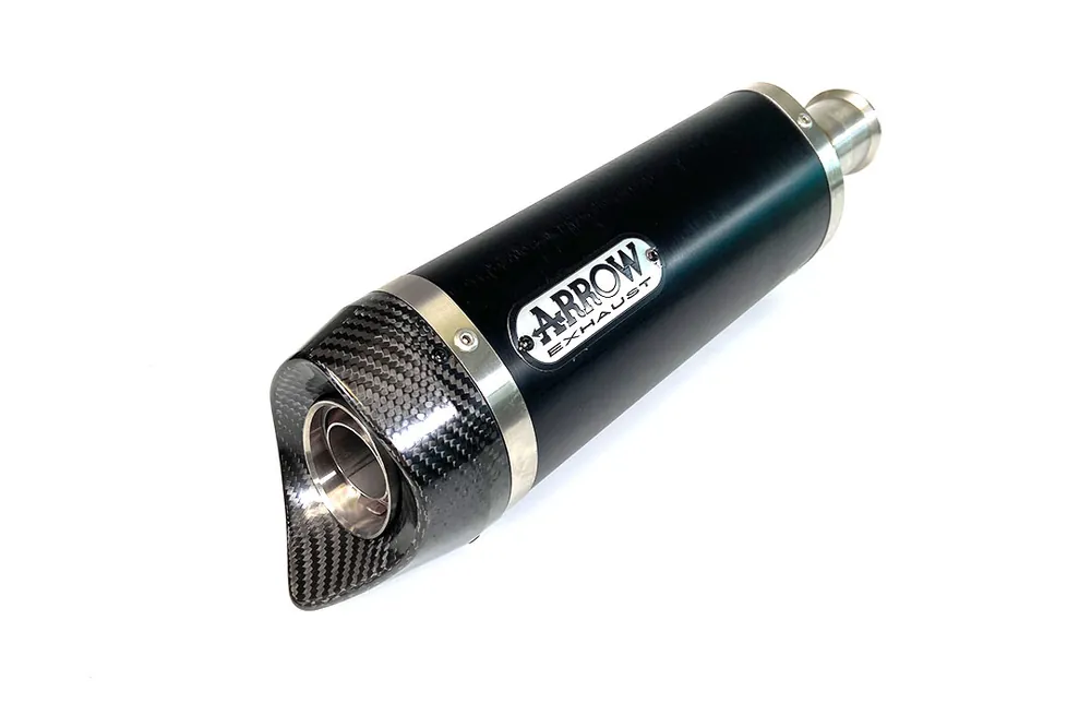 Remise ARROW Auspuff DARK THUNDER für Yamaha YZF-R6 2006-2016, Aluminium schwarz