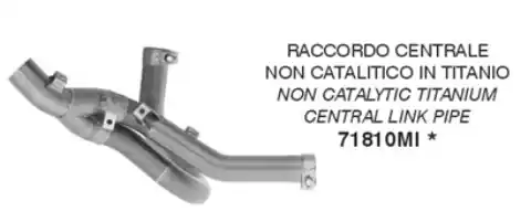 Nouveauté ARROW Racing-Kat-Ersatzrohr für Ducati Panigale V2, V2S, 2025- , ohne Katalysator