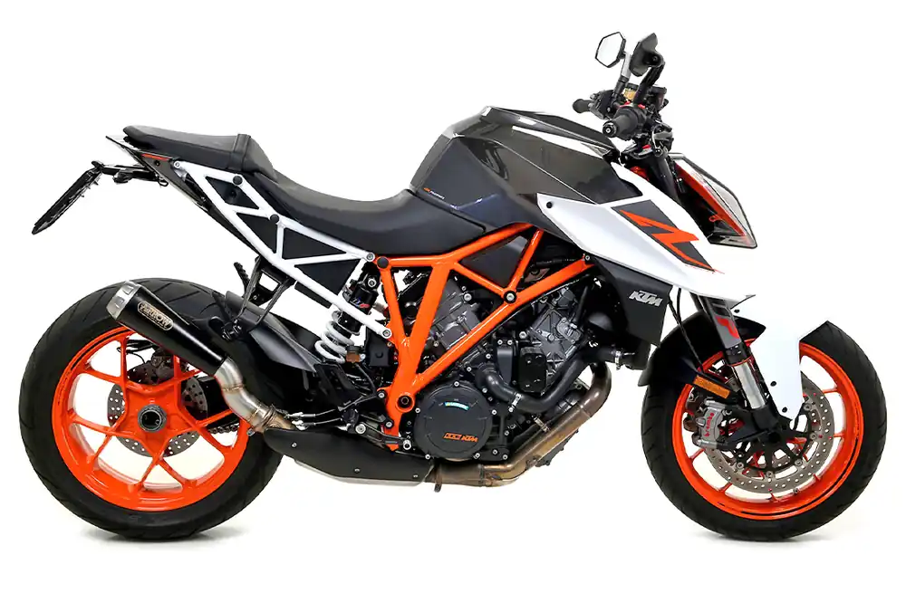 ARROW DARK PRO RACE Auspuff für KTM 1290 Superduke R 2017- / Superduke GT 2017-21, Edelstahl schwarz Commande En Gros
