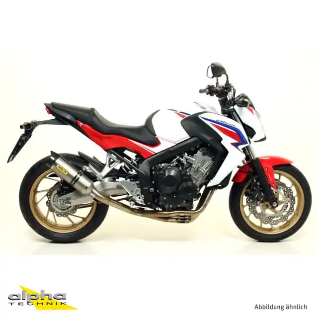 Acheter En Ligne ARROW Auspuff STREET THUNDER für Honda CBR650F 2014-, Aluminium mit Carbon Endkappe (Nur mit ARROW K