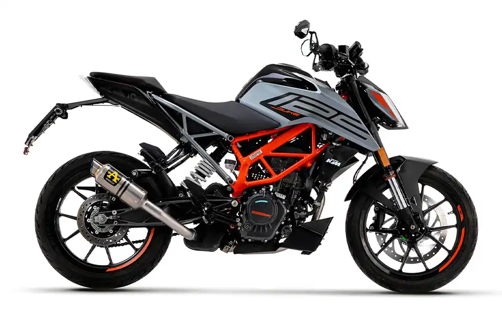 Prix Cassé ARROW Auspuff GP2 Titan für KTM 125 Duke und KTM 390 Duke ab Modelljahr 2021-