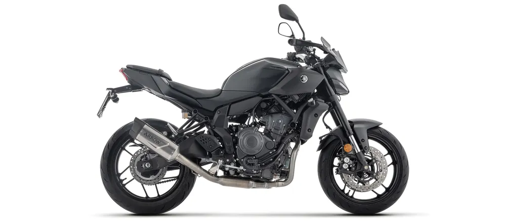 ARROW Auspuff INDY RACE EVO DARK Aluminium schwarz für Yamaha MT-07. 2025- Promotion