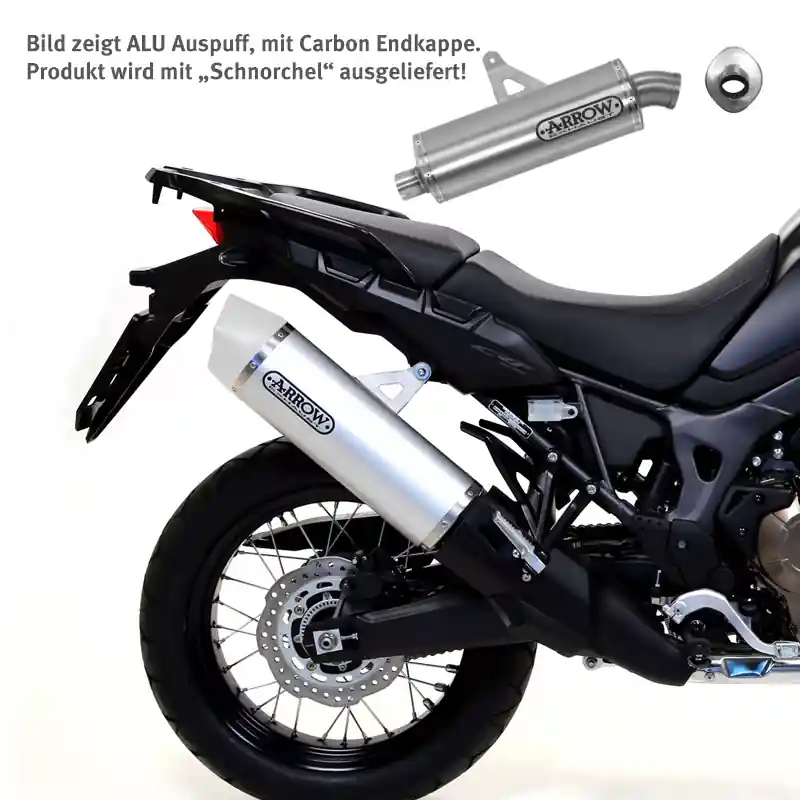ARROW Auspuff MAXI RACE TECH für Honda CRF1000L Africa Twin 2016- aus Aluminium Jusqu'à Épuisement Des Stocks