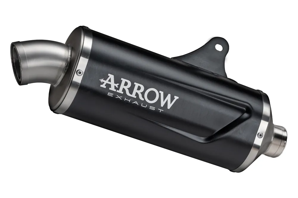 ARROW Auspuff INDY RACE EVO DARK Aluminium schwarz für BMW F900GS / Adventure / F800GS Modelljahr 20 Produit De Marque