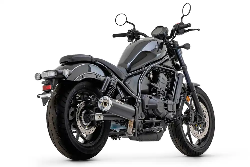 ARROW Échappement REBEL DARK Sip-On avec embout en aluminium pour Honda CMX 1100 Rebel /DCT (21-25) Offre Exclusive