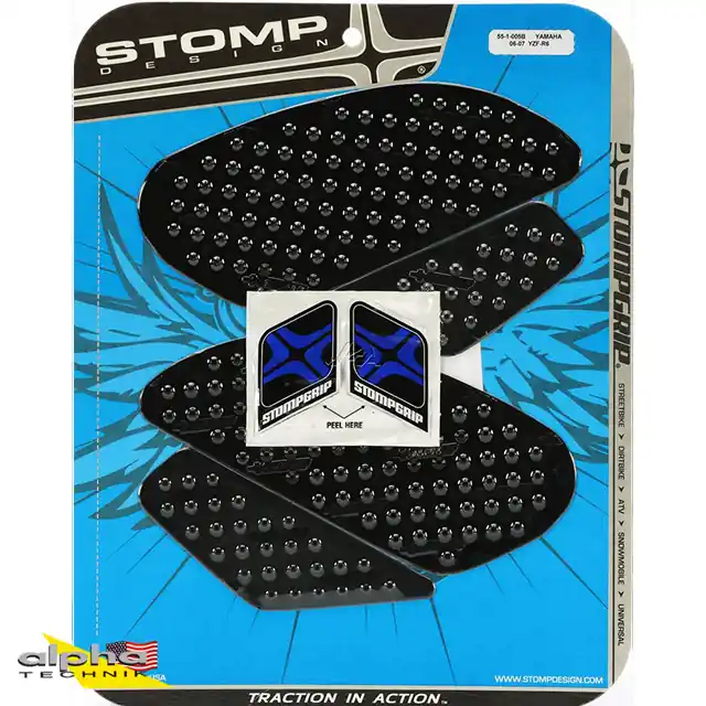 Stompgrip schwarz, für Yamaha, YZF-R6, 2006-2007 Remise