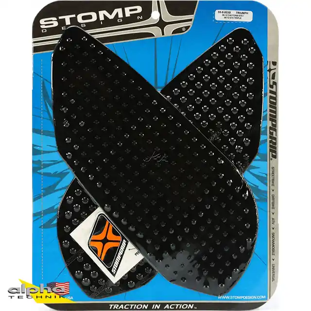 Stompgrip schwarz, Volcano, für Triumph Daytona/Street Triple/R Réduction