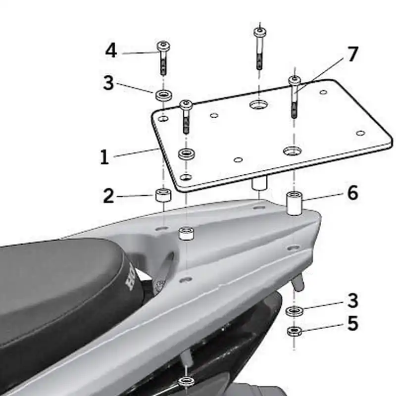 Petit Prix SHAD Top Master Montagesatz - Honda