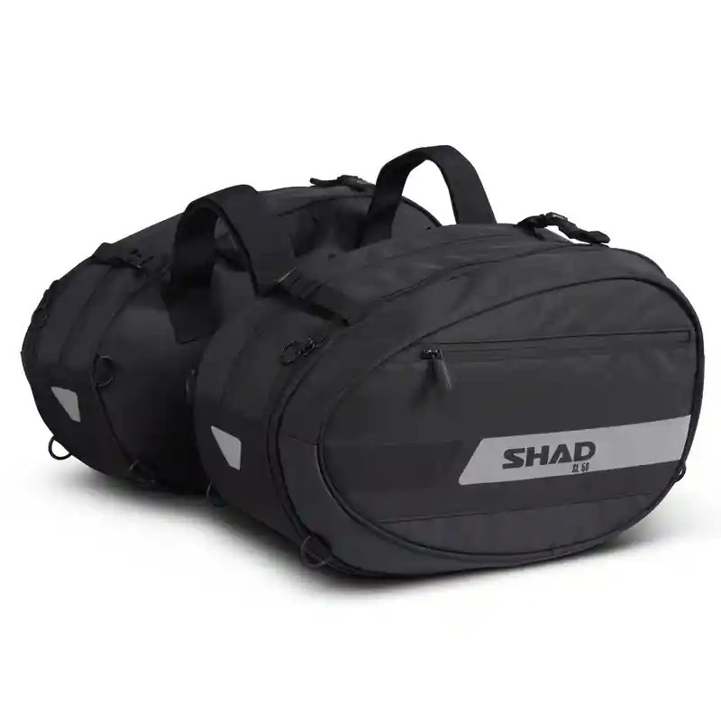 SHAD SL58 Große Satteltaschen schwarz 46-58L Expédition Rapide