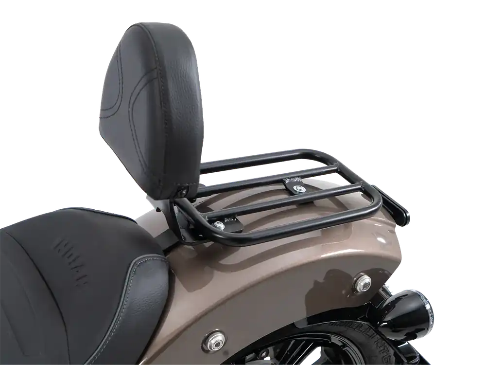 Nouveauté Solorack avec dossier noir pour Indian Scout Bobber 1250 (25-) Hepco & Becker
