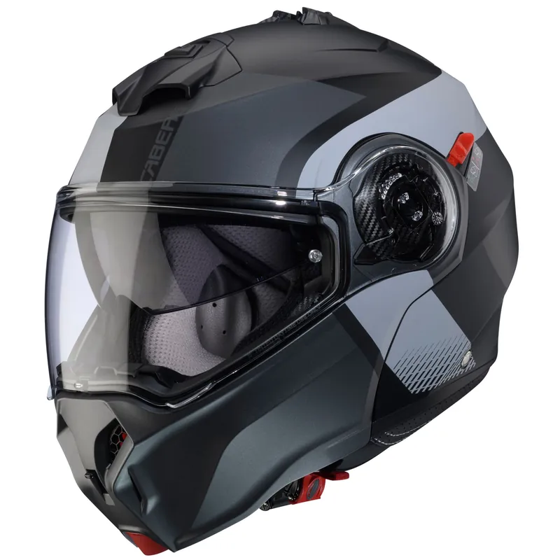 Caberg casque pliable Duke Evo Indy noir mat/gun gris métallisé XS Bon Marché