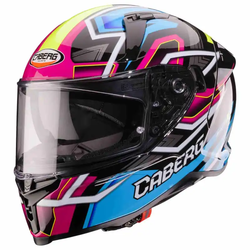 Caberg casque Avalon X Brama noir/bleu clair-fluo-jaune-fuchsia XS Seulement Aujourd&rsquo;hui