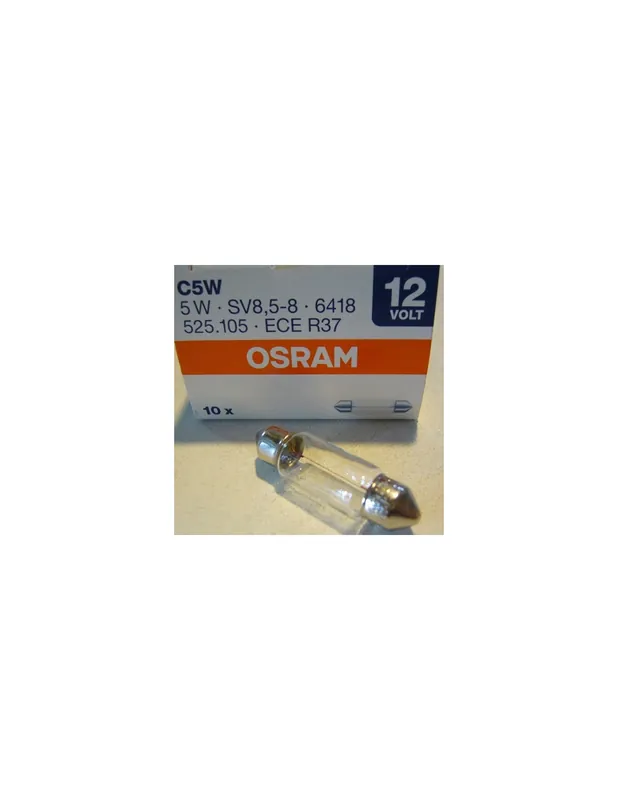 Ampoule navette 12V 5W feu arrière long 38 mm Prix Réduit